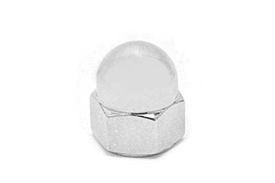 Chrome Acorn Nuts Fine 1/4 -28 Thread
