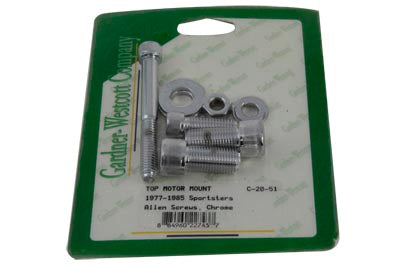 Top Motor Mount Bolt Kit Chrome