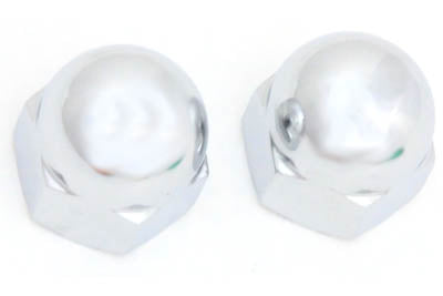 Chrome Axle Nut Kit Acorn Style