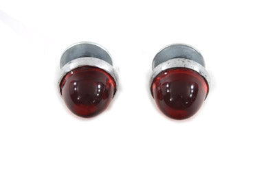 License Plate Reflector Set Red