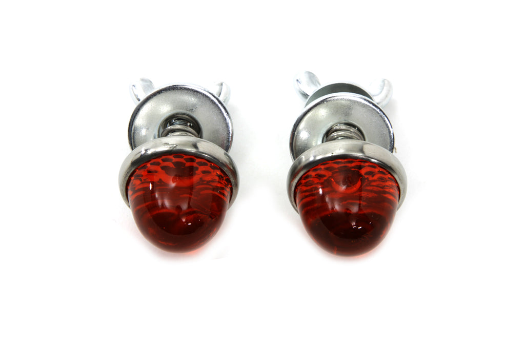 License Plate Reflector Set Amber