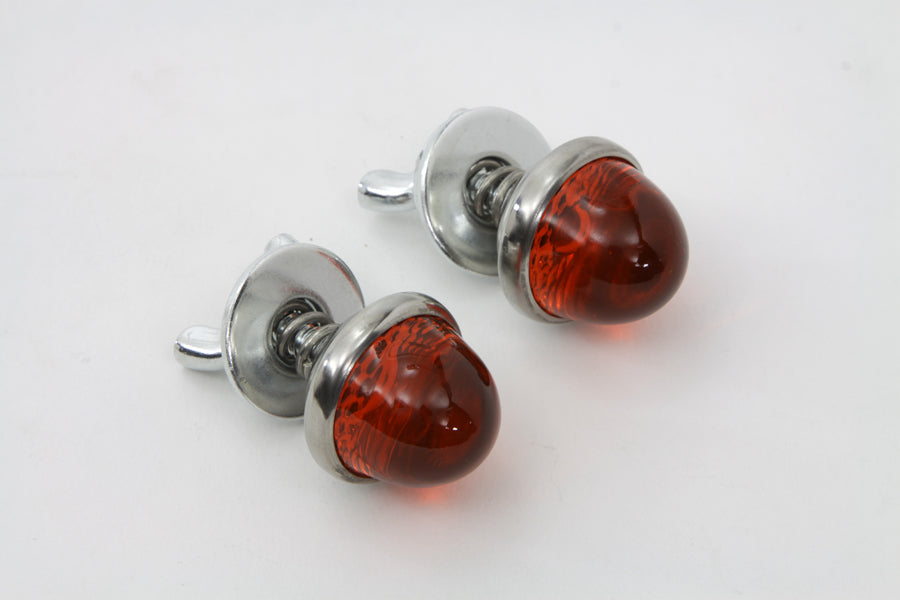 License Plate Reflector Set Amber