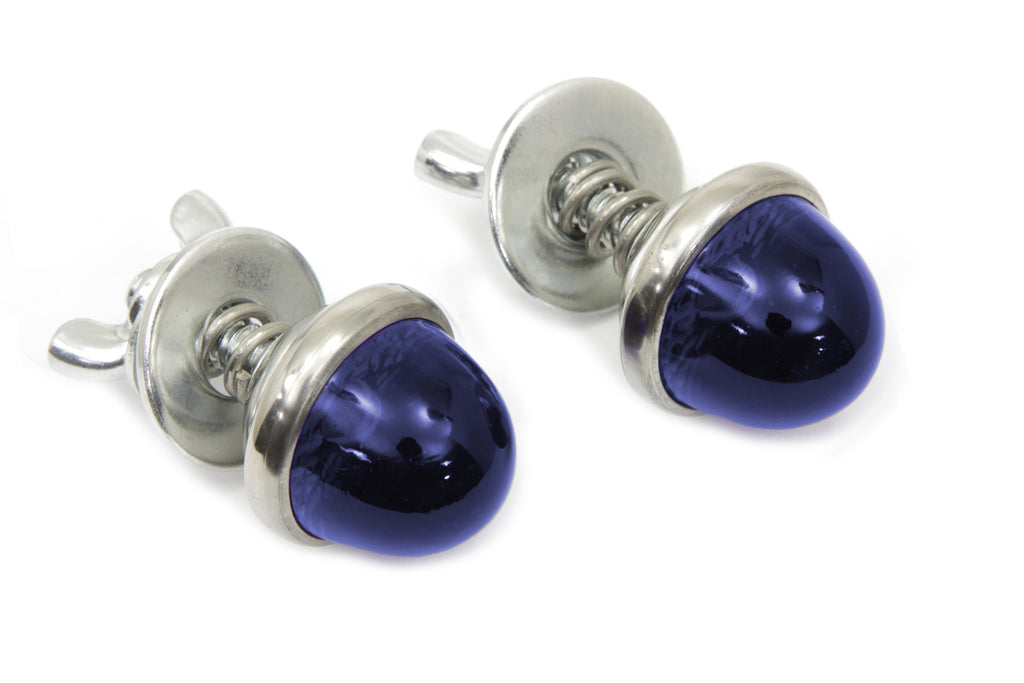 License Plate Reflector Set Blue