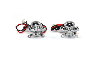 License Plate Frame Skull Krommets