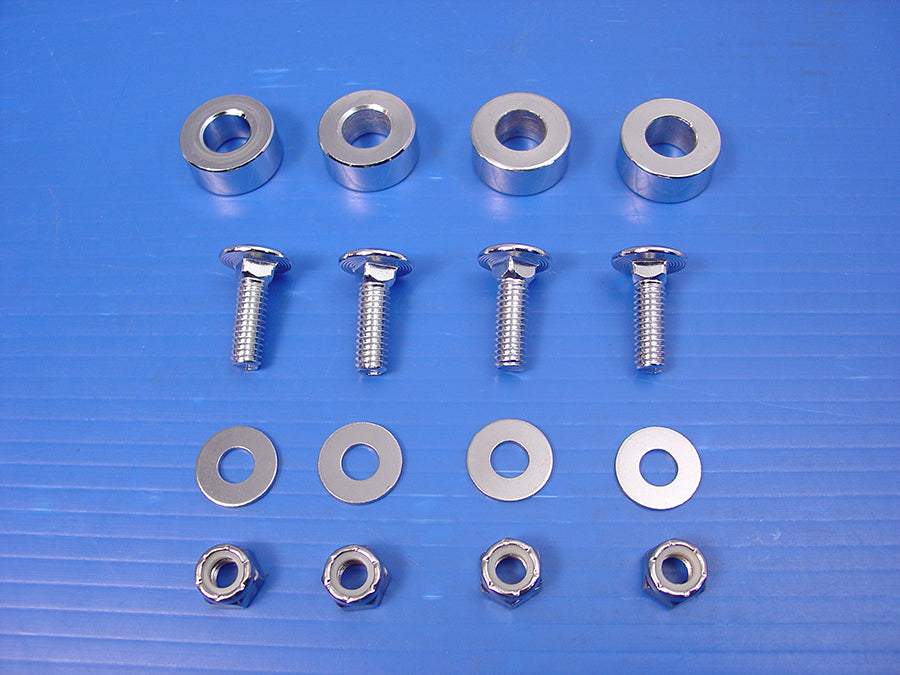 Exhaust Bolt and Spacer Kit Chrome