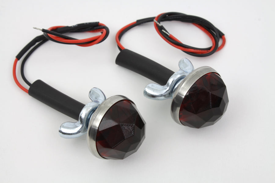 Red LED Reflector Set