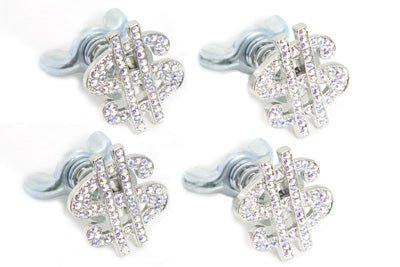 License Plate Bolt Set Dollar Sign Style