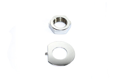 Fork Stem Chrome Nut and Lock Washer Kit