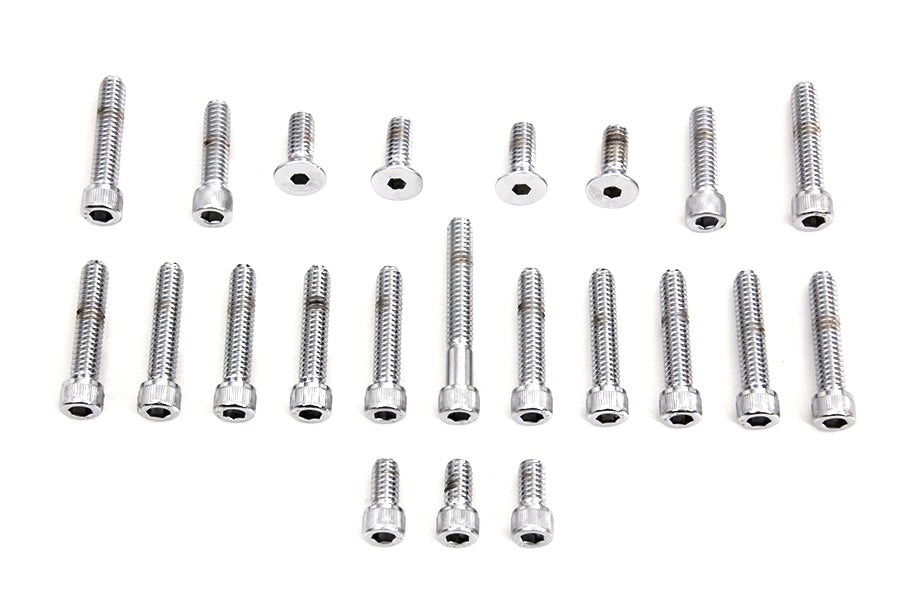 Cam and Primary Cover Dress Up Chrome Screw Kit