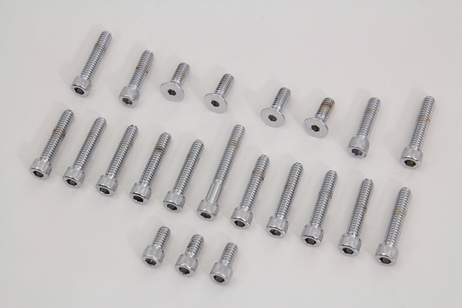 Cam and Primary Cover Dress Up Chrome Screw Kit