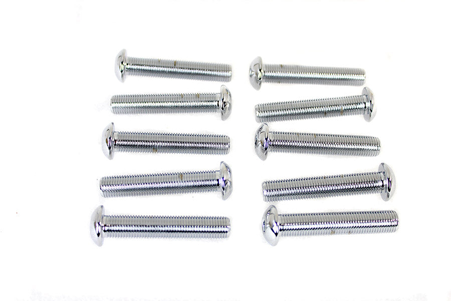 Allen Button Head Screws Chrome 3/8 X 2