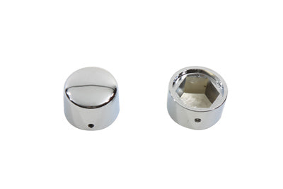 Chrome Rear Axle Nut Cap Set