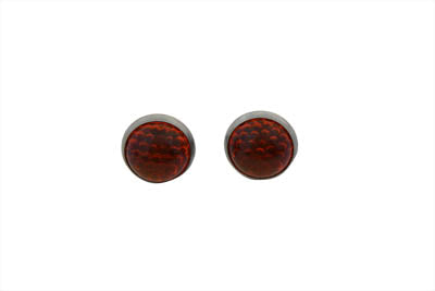 License Plate Frame Reflectors Amber Glass
