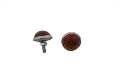 License Plate Frame Reflectors Amber Glass