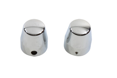 Chrome Rear Axle Caps Smooth Style