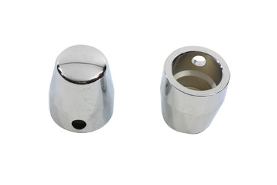 Chrome Rear Axle Caps Smooth Style