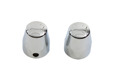 Chrome Rear Axle Nut Caps Maltese Style