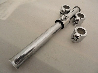 Pushrod Cover Cup Set Skull Chrome