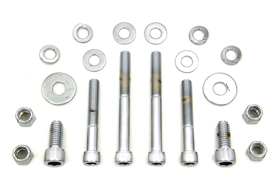 Chrome Engine Mount Allen Screw Set
