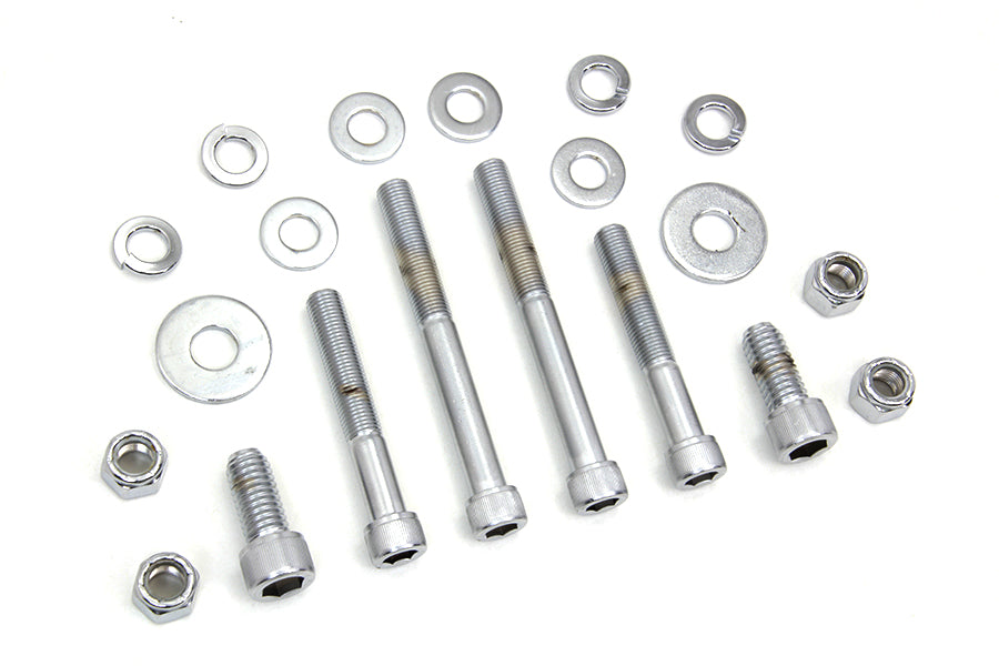 Chrome Engine Mount Allen Screw Set