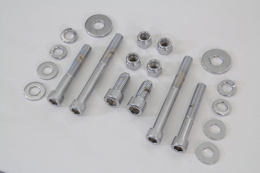 Chrome Engine Case Allen Bolt Kit