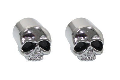 Skull Valve Stem Cover Chrome