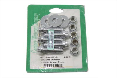 Pulley Bolt Kit Chrome
