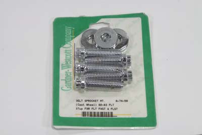 Pulley Bolt Kit Chrome