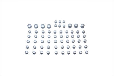 Chrome Bolt Cap 63 Piece Cover Kit