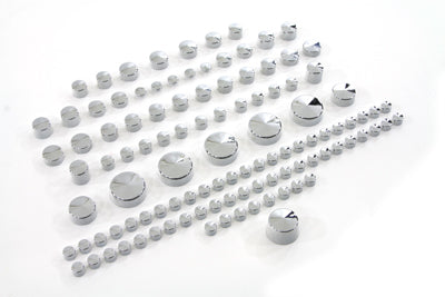Chrome Bolt Cap 109 Piece Cover Kit