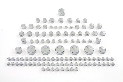 Chrome Bolt Cap 109 Piece Cover Kit