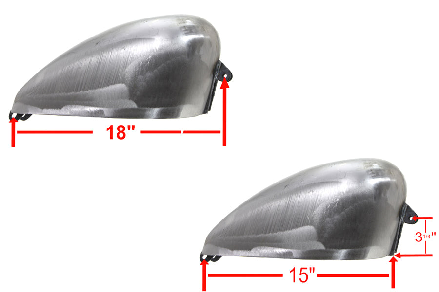 Chopper Style 2.5 Gallon Gas Tank