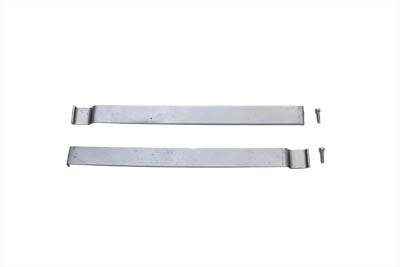 Mount Strips for Gas Tank Emblems Raw Steel