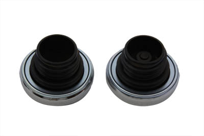 Ratcheting Style Gas Cap Set Vented and Non-Vented Chrome
