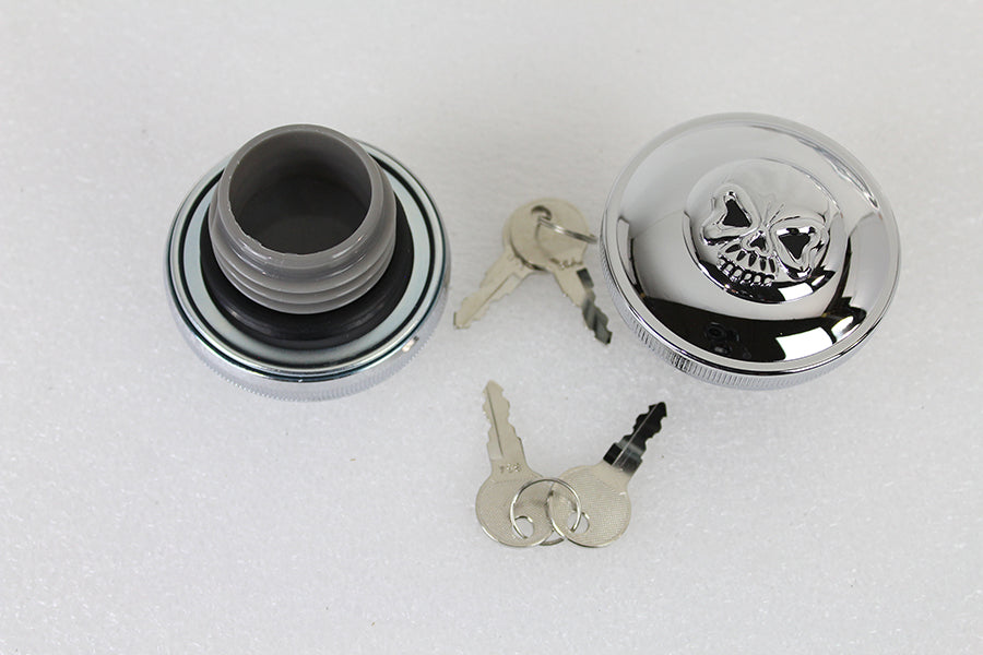 Keyed Gas Cap Set Vented and Non-Vented Chrome