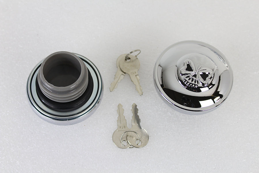 Keyed Gas Cap Set Vented and Non-Vented Chrome