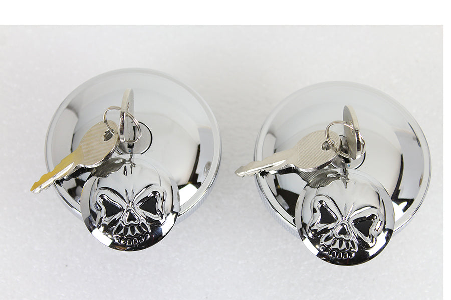 Keyed Gas Cap Set Vented and Non-Vented Chrome