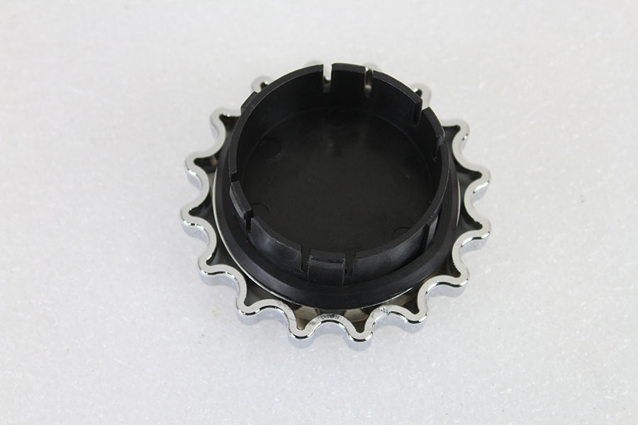 Sprocket Gas Cap Non-Vented Chrome