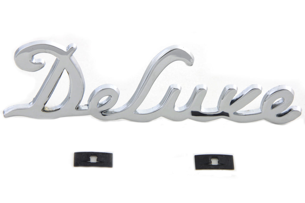 Chrome Deluxe Fender Emblem Set