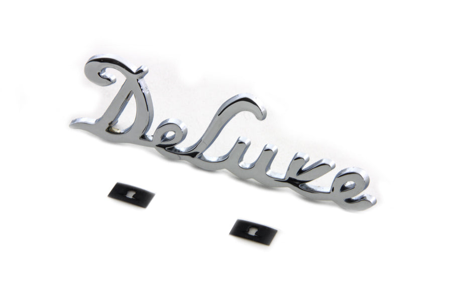 Chrome Deluxe Fender Emblem Set