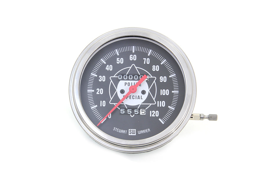 Speedometer with 1:1 Ratio and Red Needle