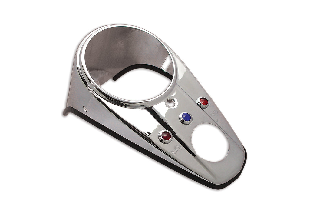 Chrome Three Light Dash Panel