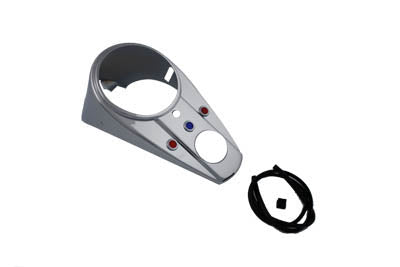 Chrome Three Light Dash Panel