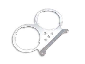 Dual Gauge Mount Bracket Chrome