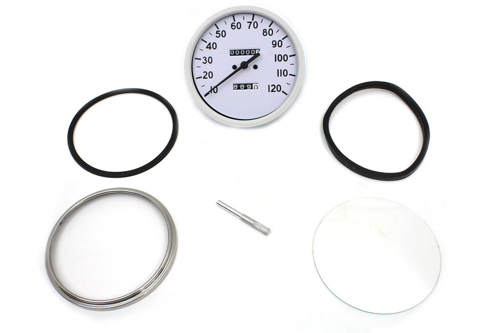 Replica 2:1 Speedometer with Black Needle