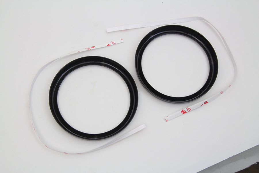4 Gauge Bezel Cover Black Set