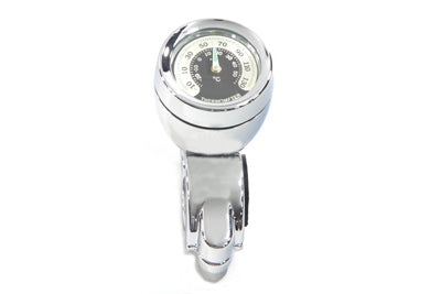 Temperature Gauge with Mount Chrome