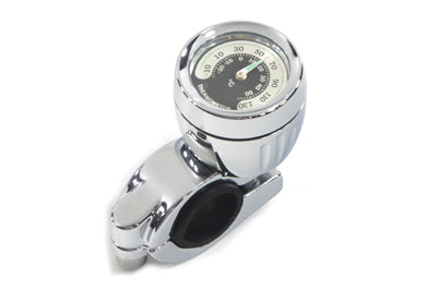 Temperature Gauge with Mount Chrome