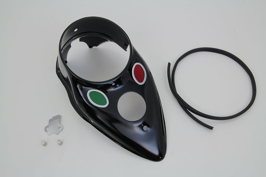 Black Cateye Dash Panel