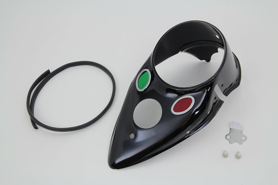 Black Cateye Dash Panel